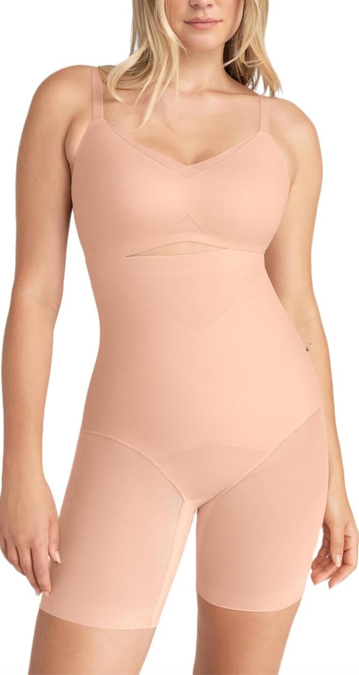 NWT HONEYLOVE SuperPower Super Short Shapewear in Blush Size M